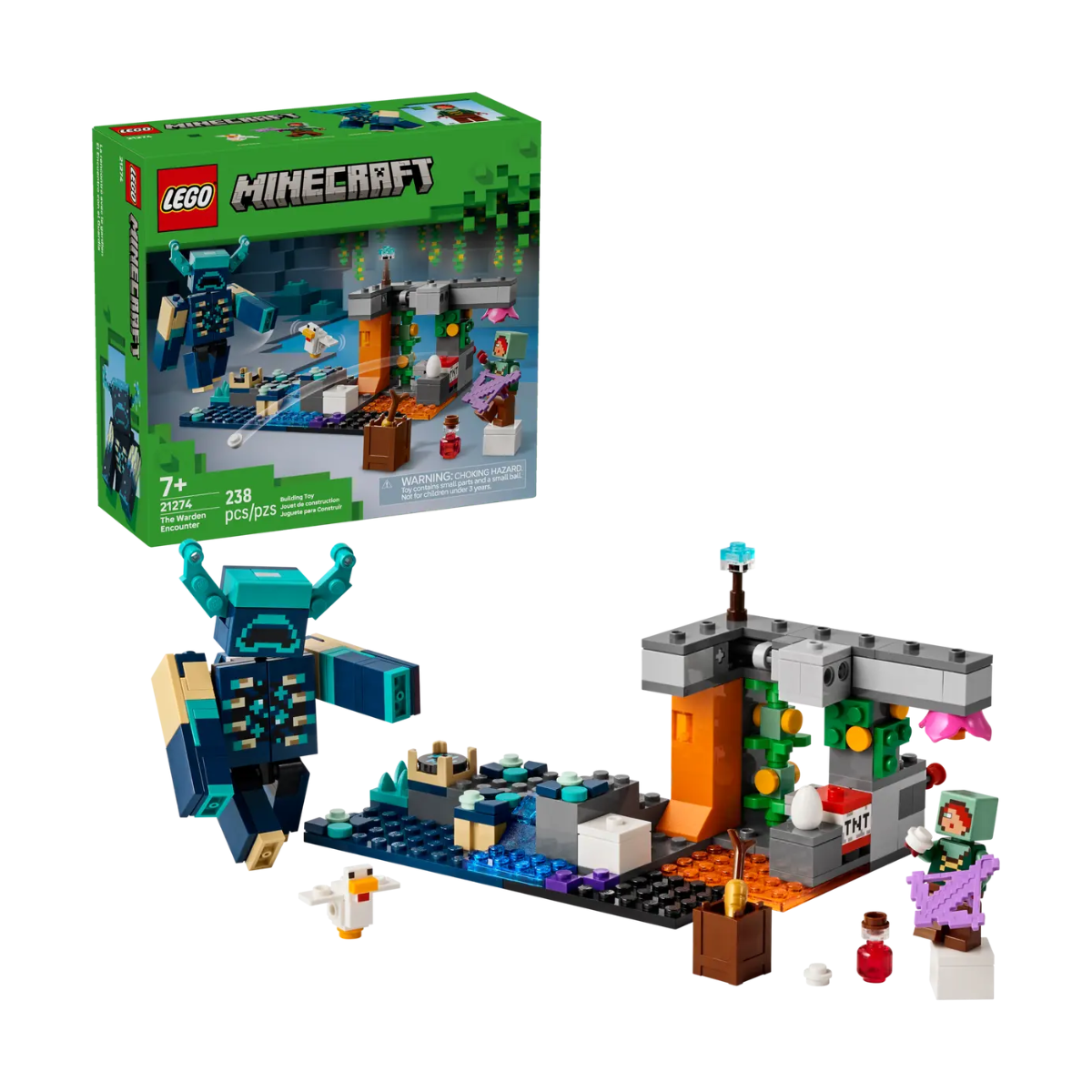 Lego | Minecraaft The Warden Encounter
