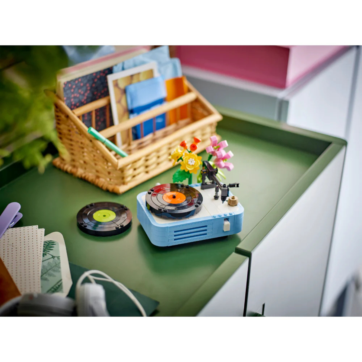 Lego | Tocadiscos con Flores