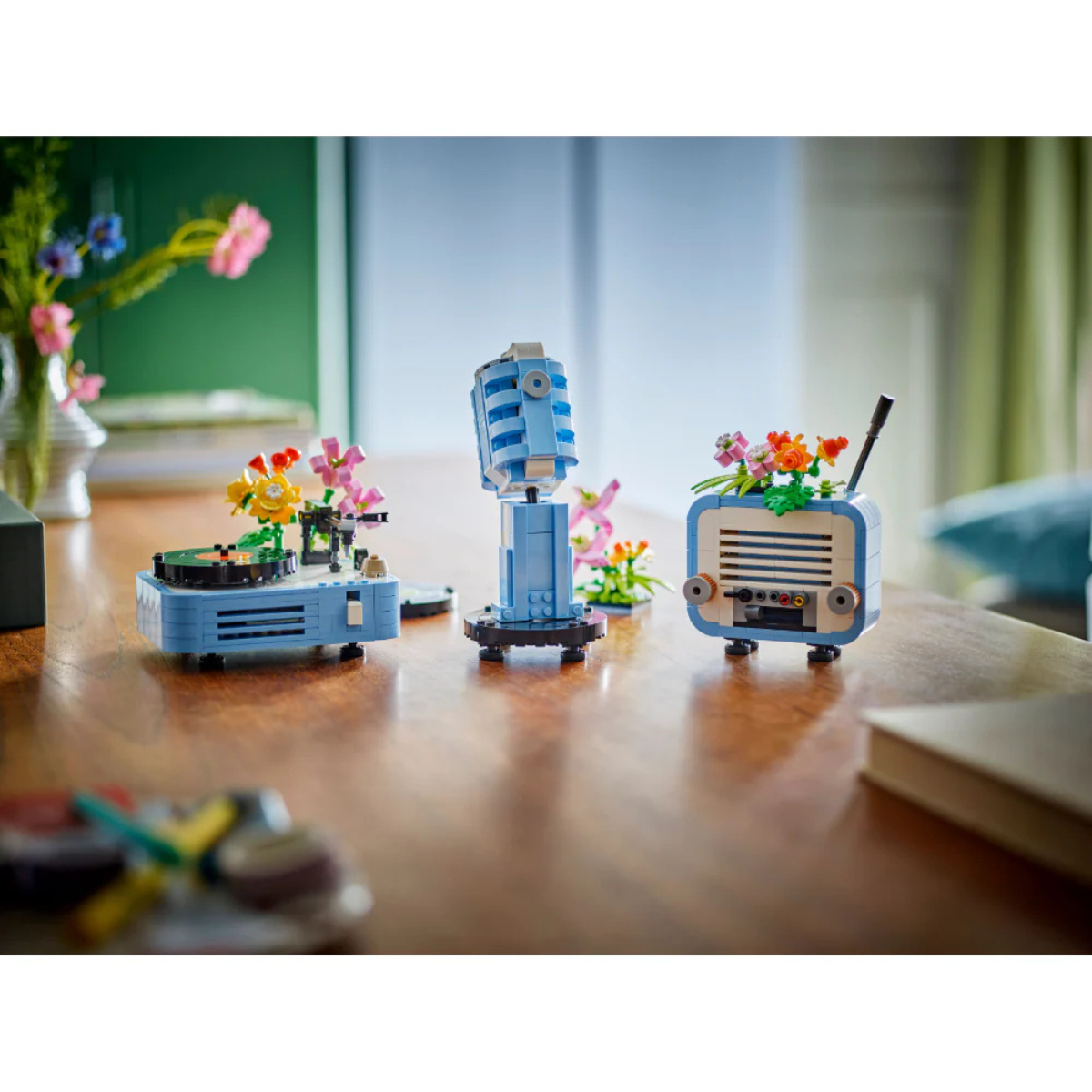 Lego | Tocadiscos con Flores
