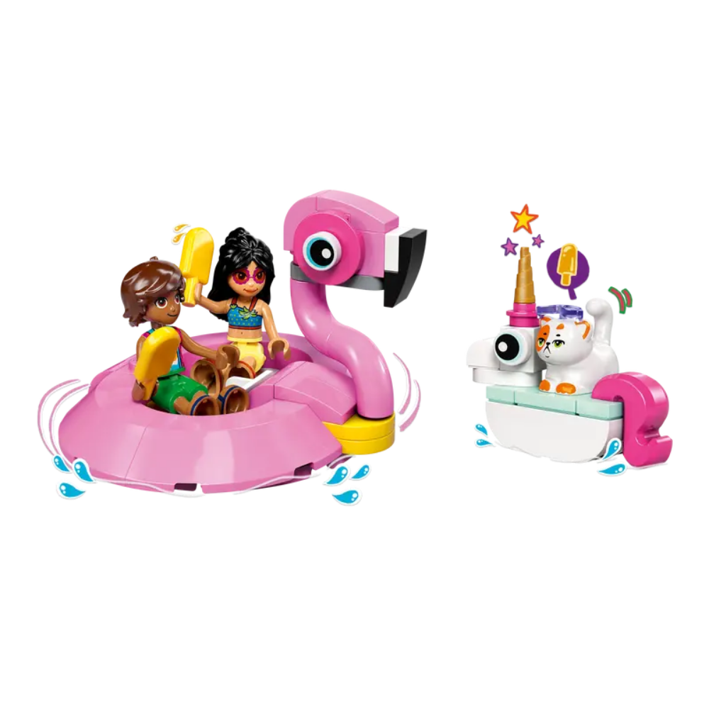 Lego | Fiesta en la Piscina con Flamenco y Unicornio