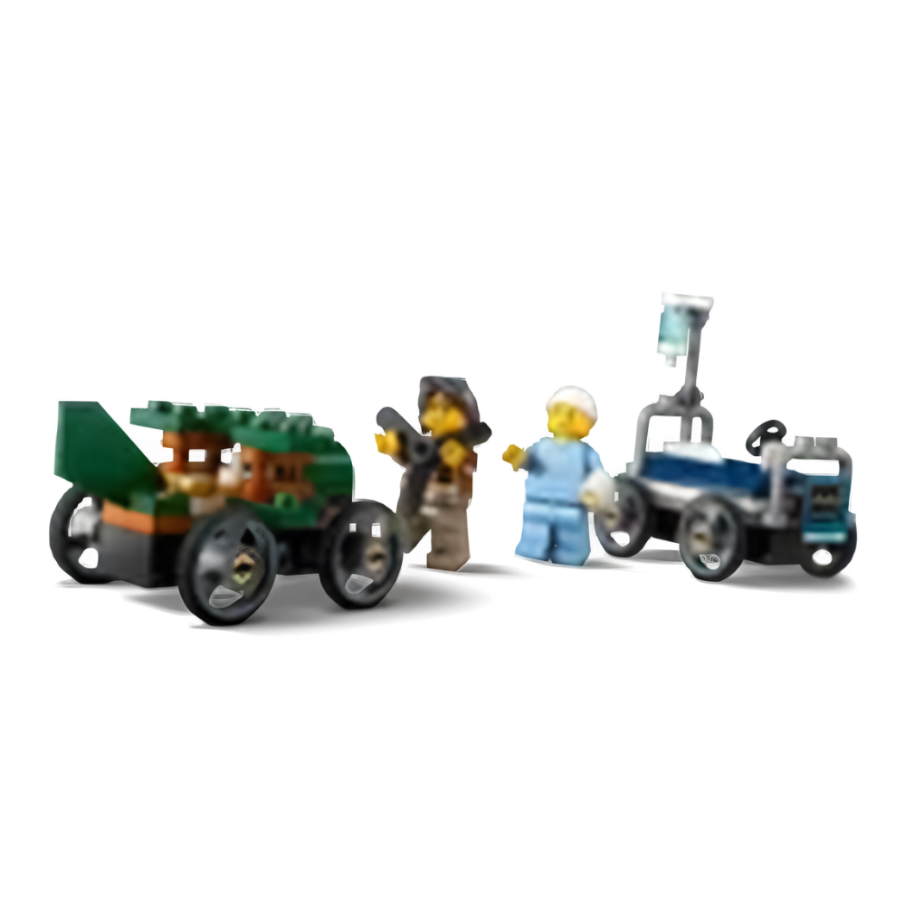 Lego | Pack de Coches de Carreras: Avión vs. Cama de Hospital