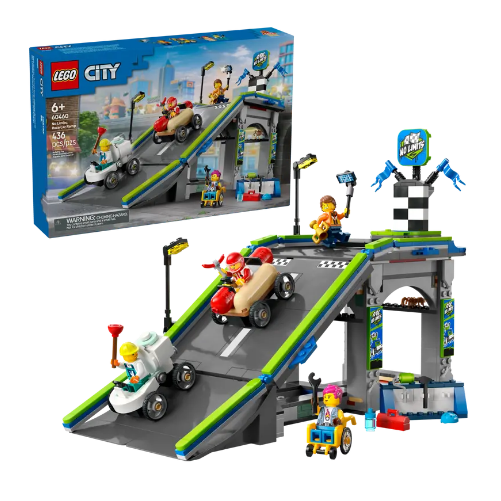 Lego | Sin Límites: Rampa de Aceleración para Coches de Carreras