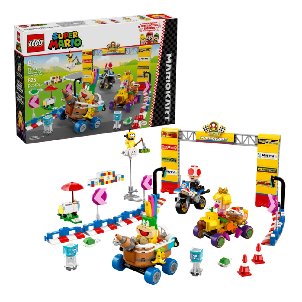 Lego | Mario Kart™: Set Bebé Peach y Grand Prix