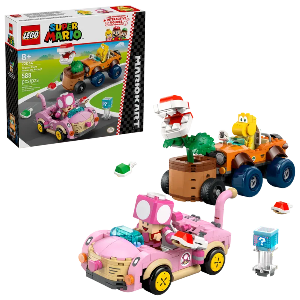 Lego | Mario Kart™ – Persecución con potenciador de Planta Piraña