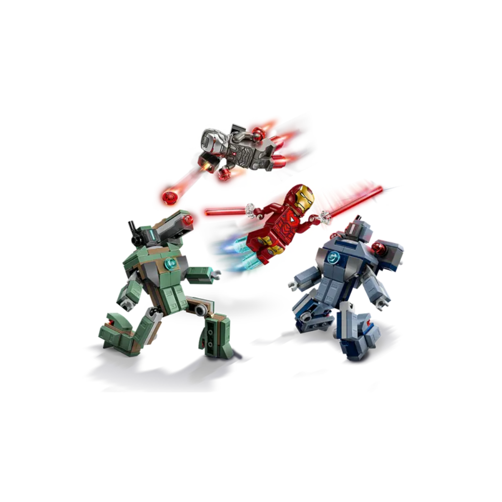 Lego | Iron Man y Máquina de Guerra vs. Drones de Hammer