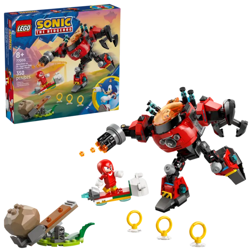 Lego | Knuckles vs. Meca Egg Crusher del Dr. Eggman