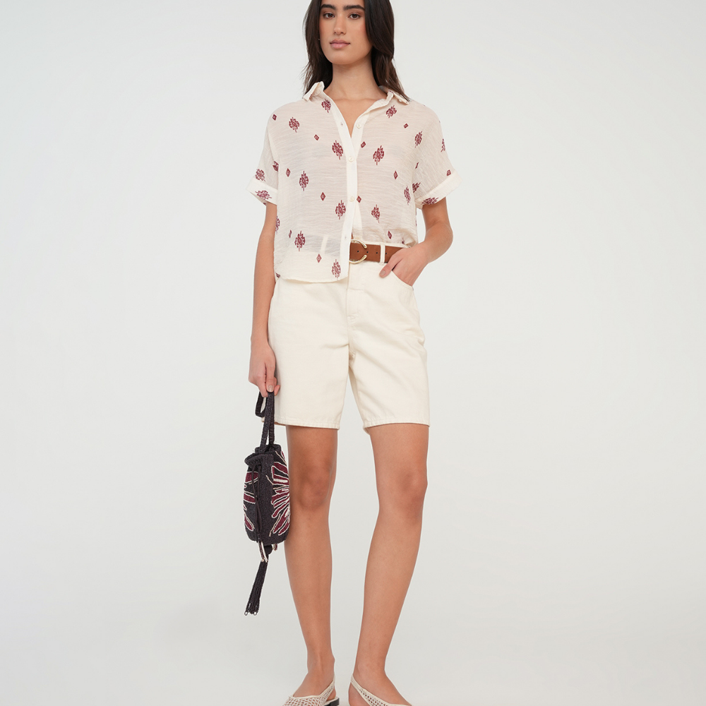 Naf Naf | Camisa Con Mini Estampado