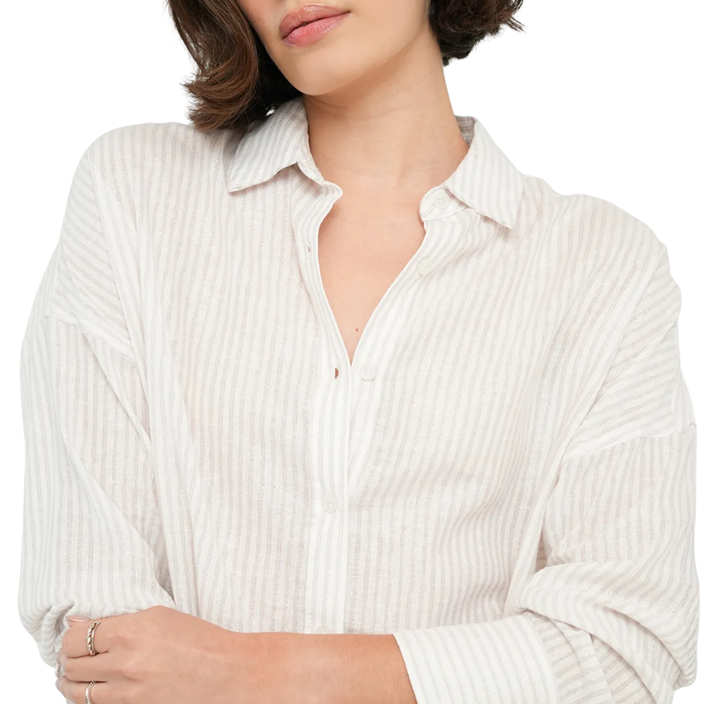 Naf Naf | Camisa Manga Larga A Rayas