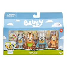Bluey | Set de 4 figuras de la familia Heeler