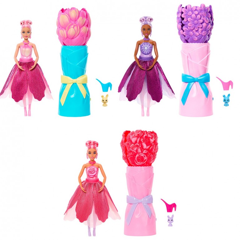 Barbie | Muñeca Petal Pop Sorpresa con conejito