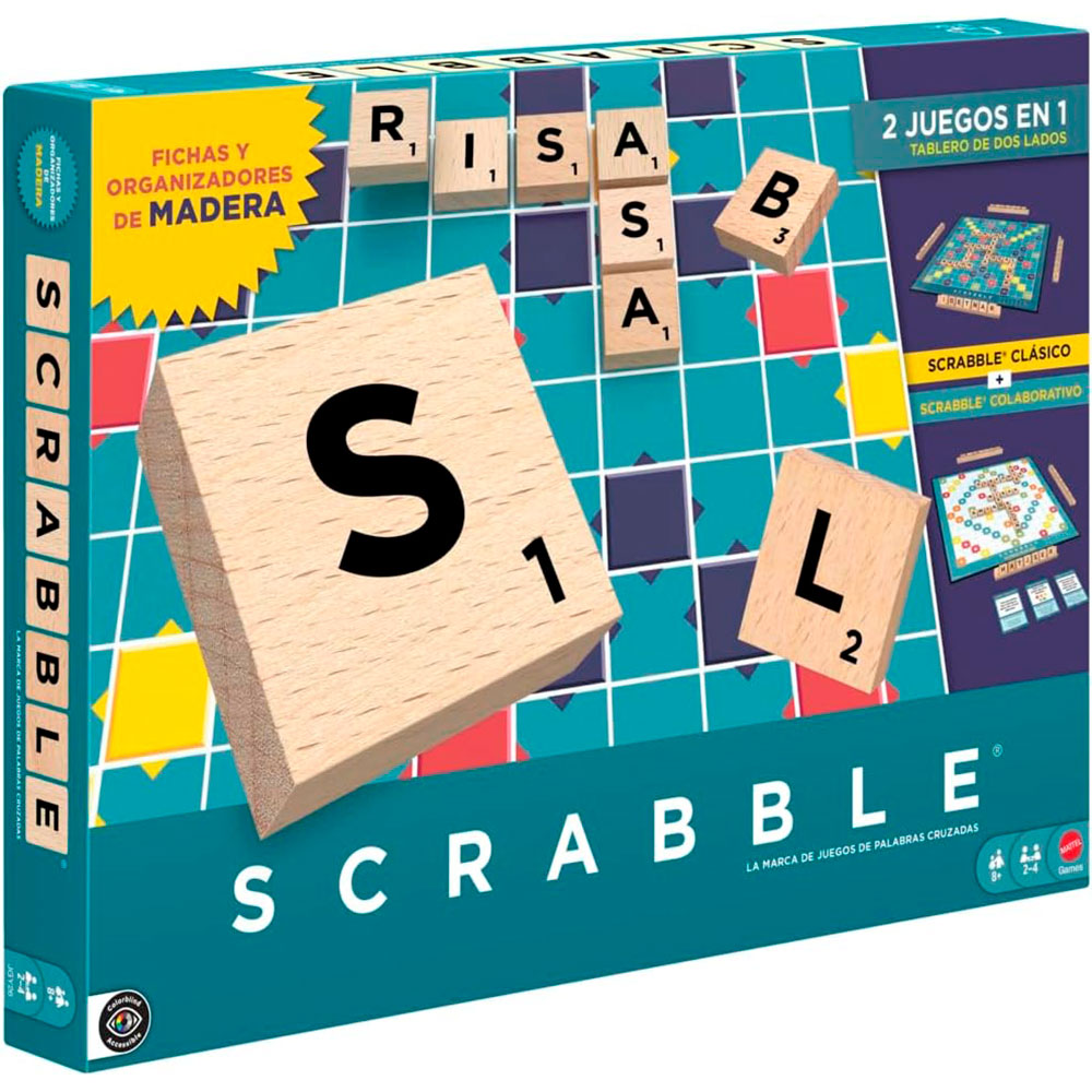 Mattel Games | Juego de mesa Scrabble con modo cooperativo Together