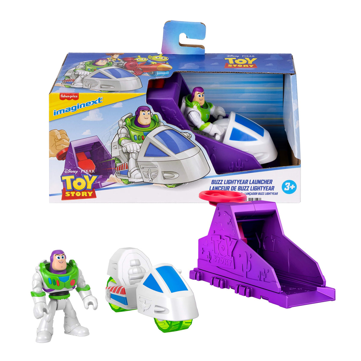 Toy Story | Set Lanzador de Impacto Secreto con vehículo y figura