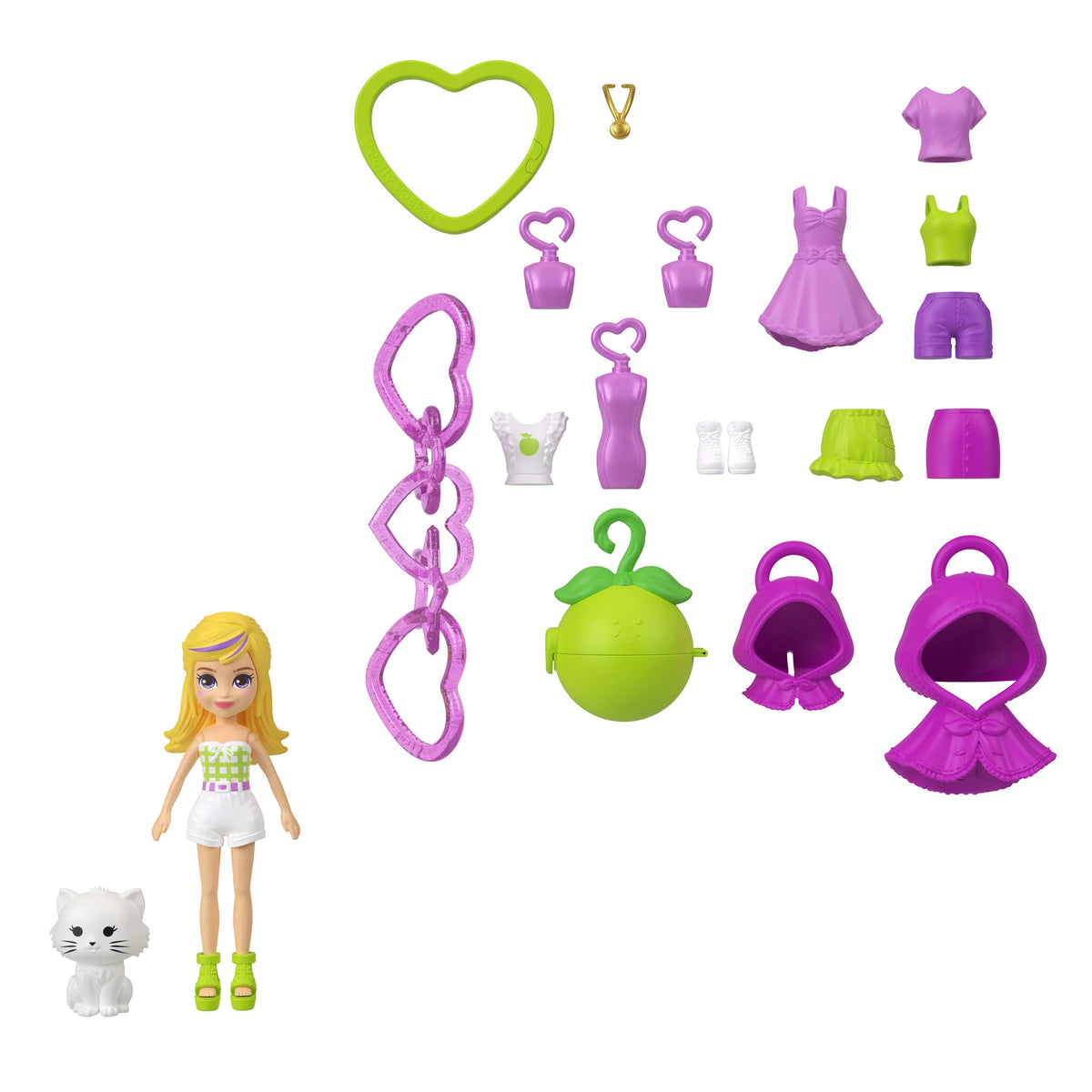 Polly Pocket | Mini set llavero Fashion Charms con muñeca