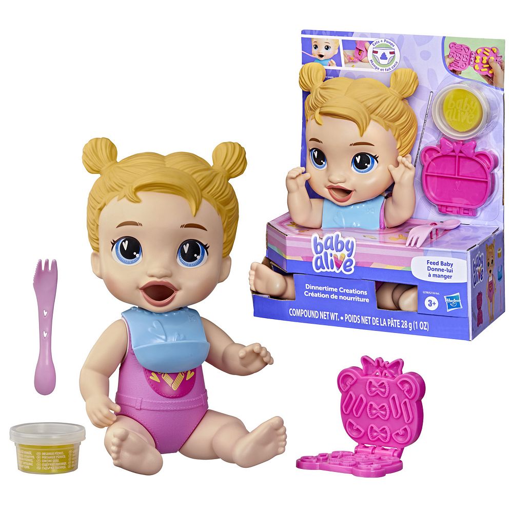 Baby Alive | Muñeca Dinnertime Creations Harper con accesorios de comida
