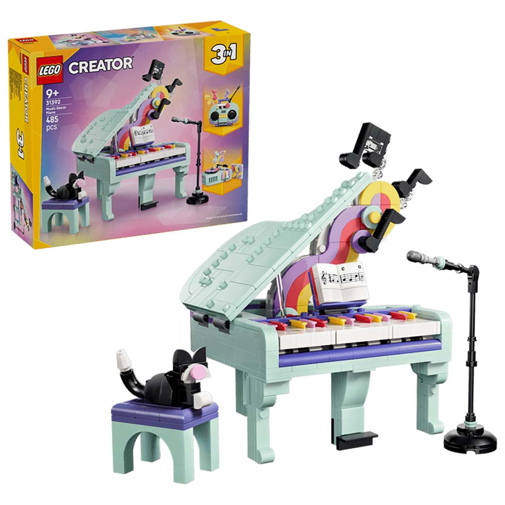 LEGO Creator | Piano decorativo Creator 3 en 1, 485 piezas