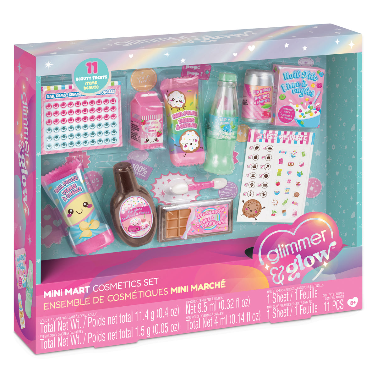 Make It Real | Set de maquillaje Mini Mart Glimmer & Glow