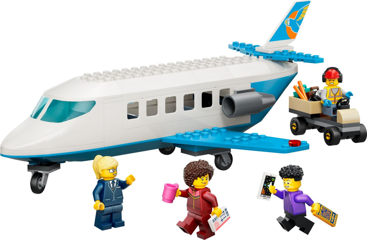LEGO City | Avión de pasajeros para construir, 118 piezas