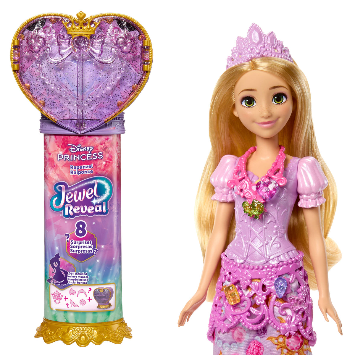 Disney Princess | Muñeca Reveal Rapunzel con accesorios sorpresa
