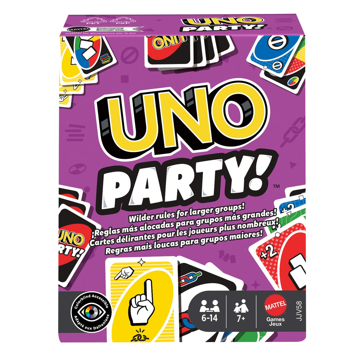 UNO | Juego de cartas UNO Party! para 6 a 14 jugadores