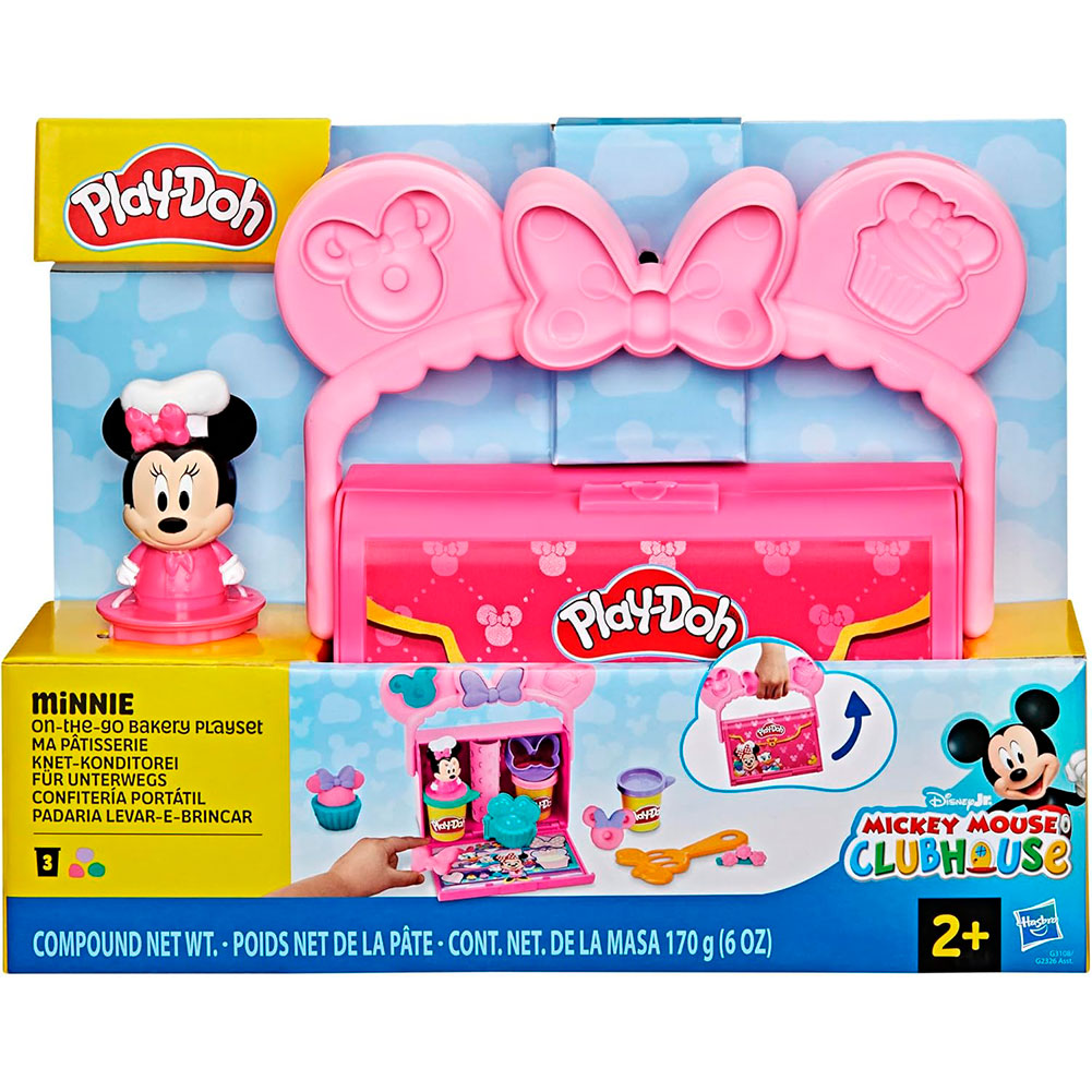 Play-Doh | Panadería portátil Disney de Mickey o Minnie con masa