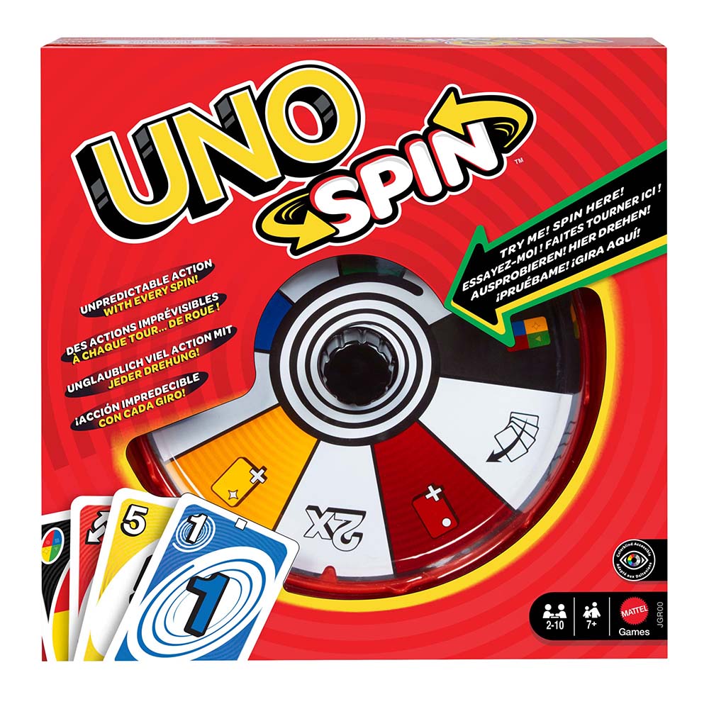 UNO | Juego de cartas UNO Spin con ruleta