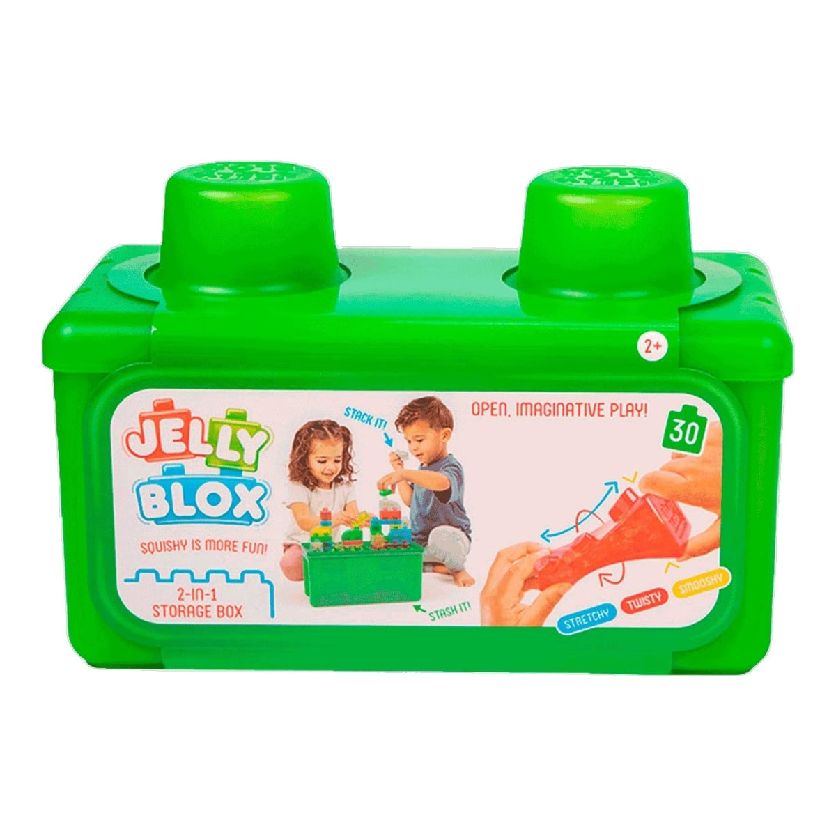 Jelly Blox | Set de 30 bloques sensoriales con caja de almacenamiento