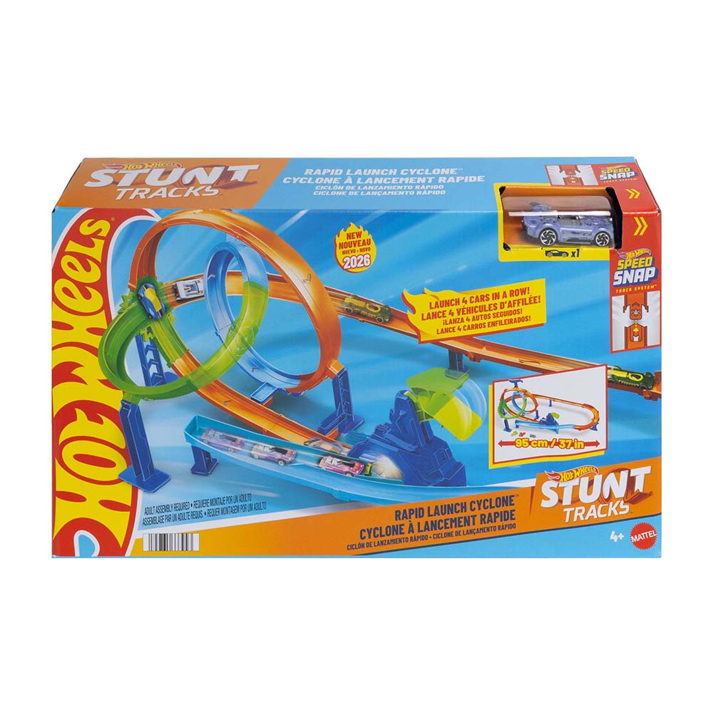 Hot Wheels | Pista Stunt Ciclón de Lanzamiento Rápido