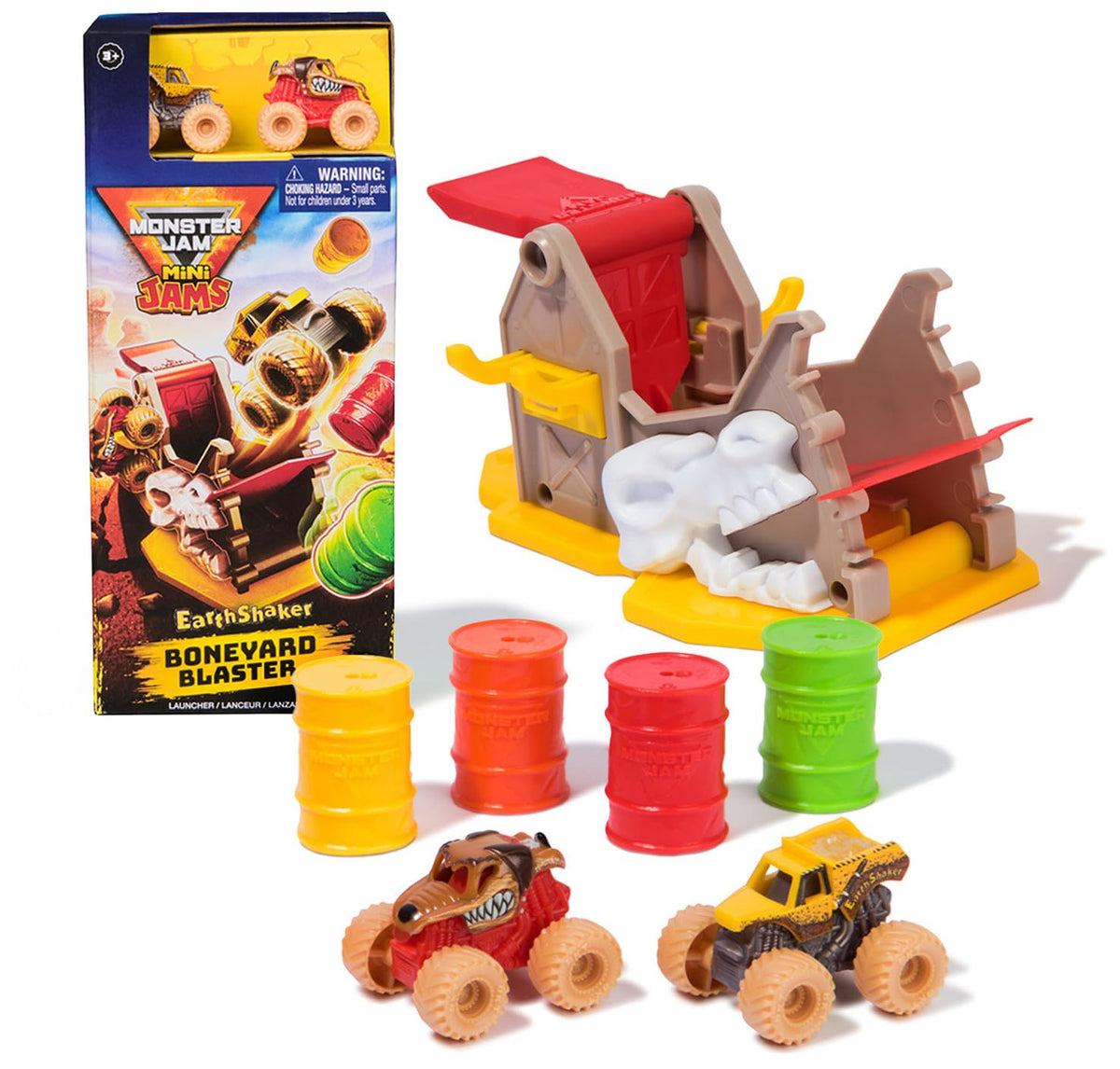 Monster Jam | Mini lanzador con rampa ajustable