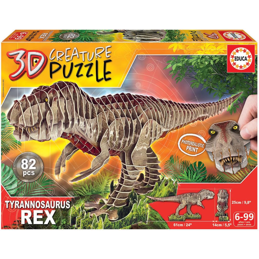 Educa | Rompecabezas 3D Dinosaurio T-Rex