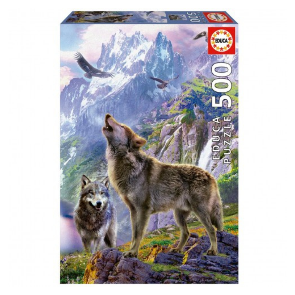 Educa | Rompecabezas de Lobos en la Montaña