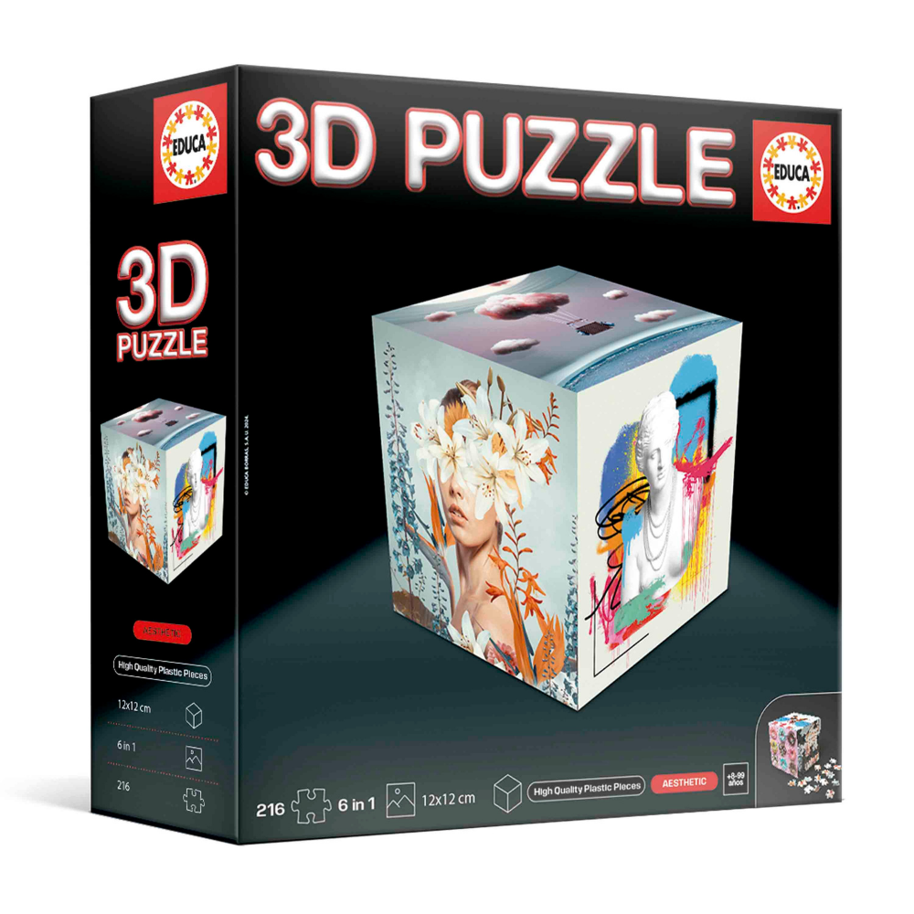 Educa | Rompecabezas de Cubo 3D - Aesthetic