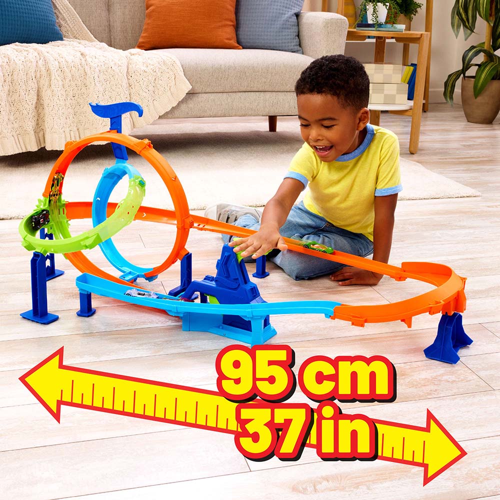 Hot Wheels | Pista Stunt Ciclón de Lanzamiento Rápido