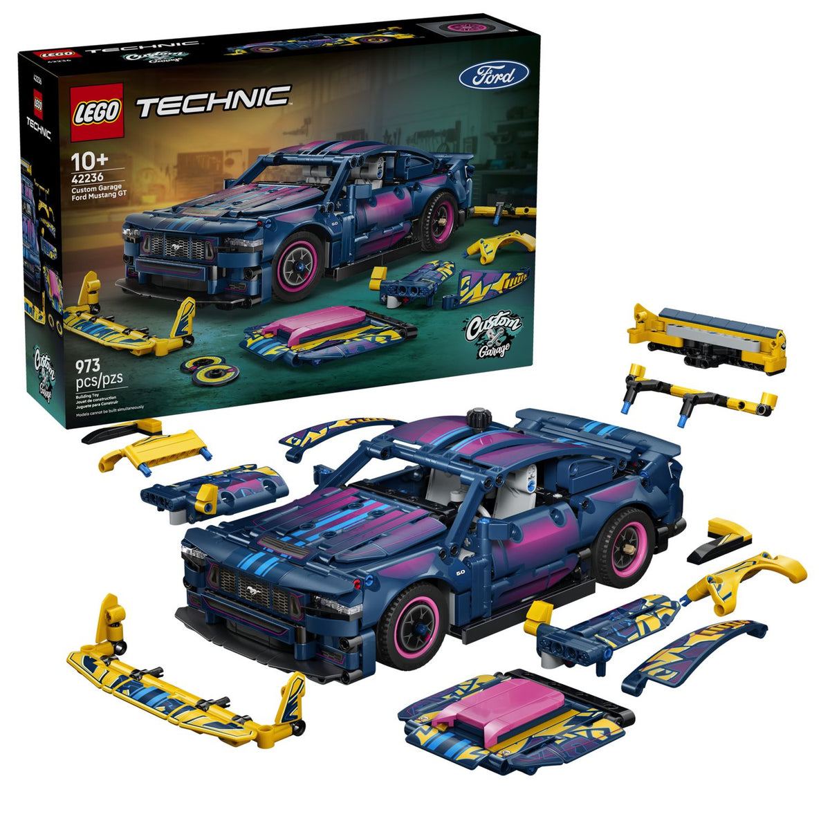 LEGO Technic | Ford Mustang GT Custom Garage, 973 piezas