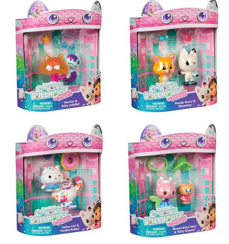 Gabby’s Dollhouse | Pack de figuras de la película con accesorios, surtido