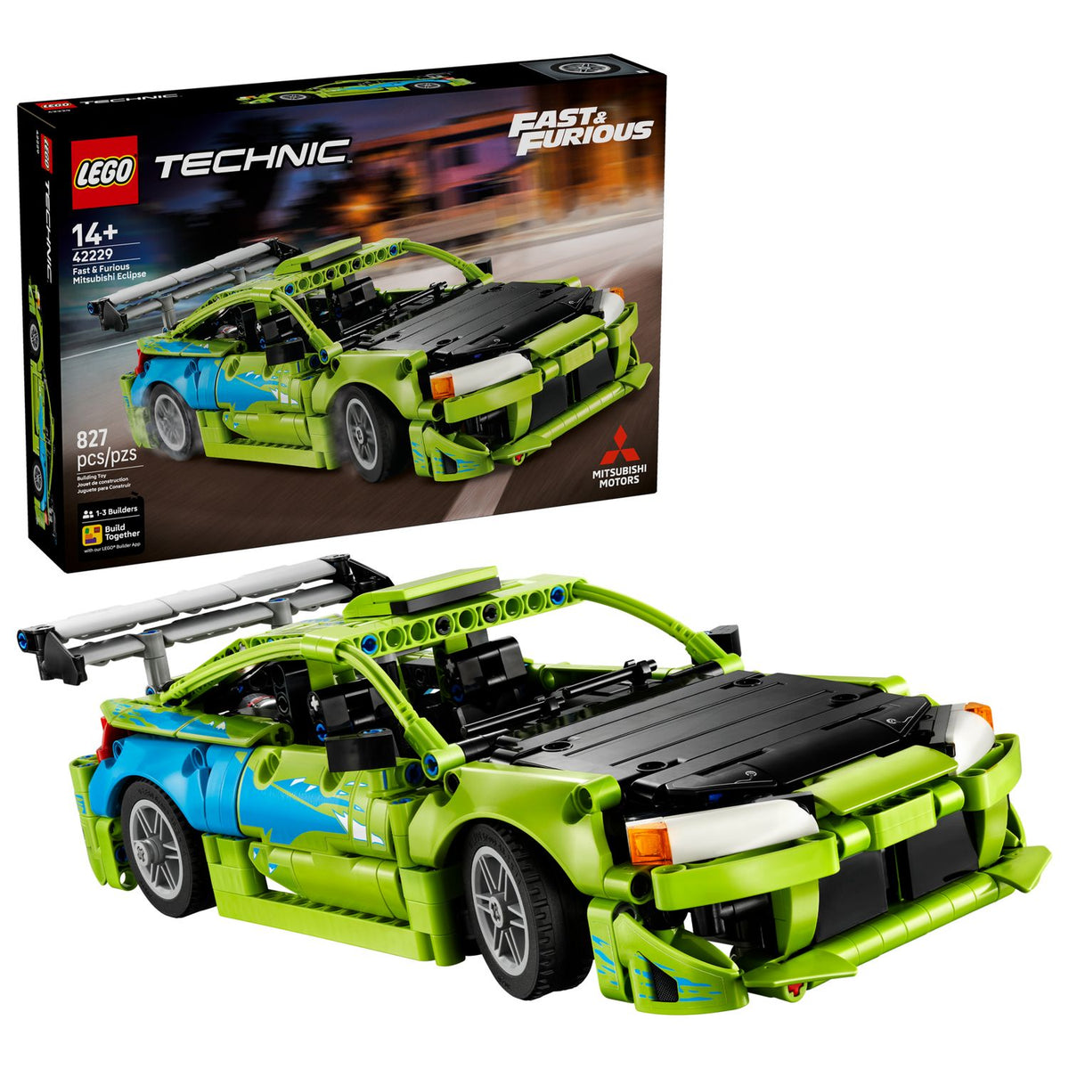 LEGO Technic | Mitsubishi Eclipse de Fast & Furious, 827 piezas