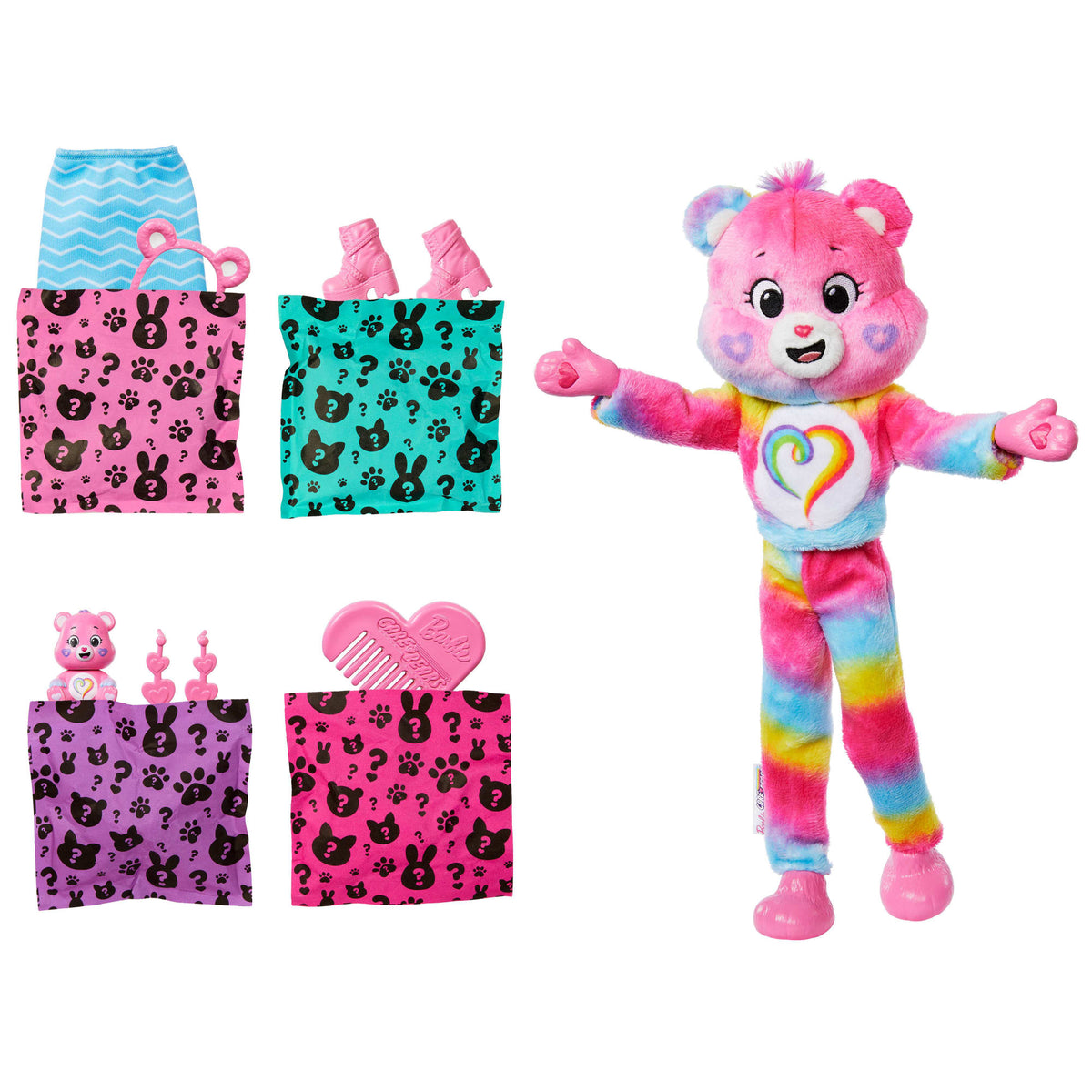 Barbie | Muñeca Cutie Reveal Sorpresa con disfraz de peluche