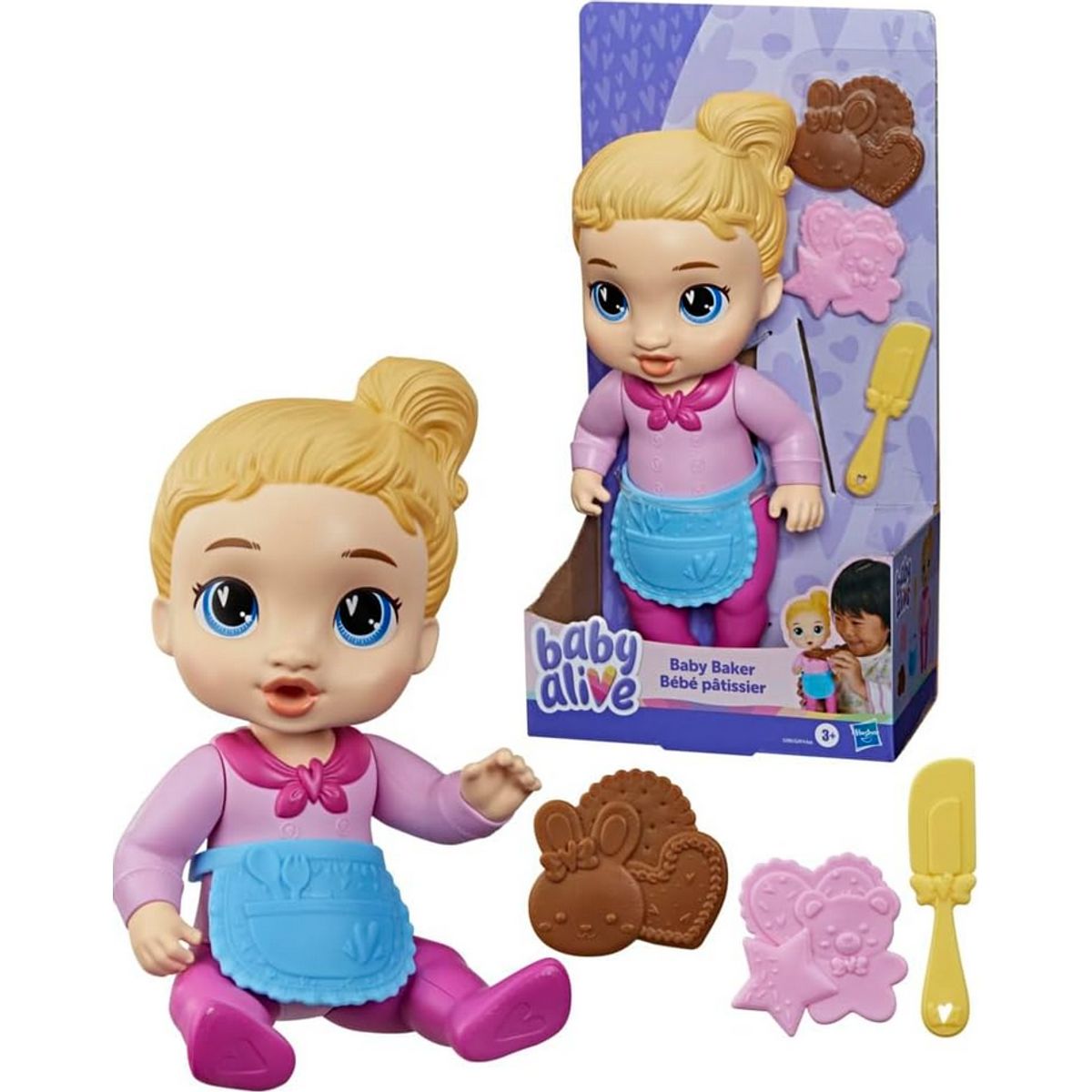 Baby Alive | Muñeca Baby Baker con accesorios de repostería