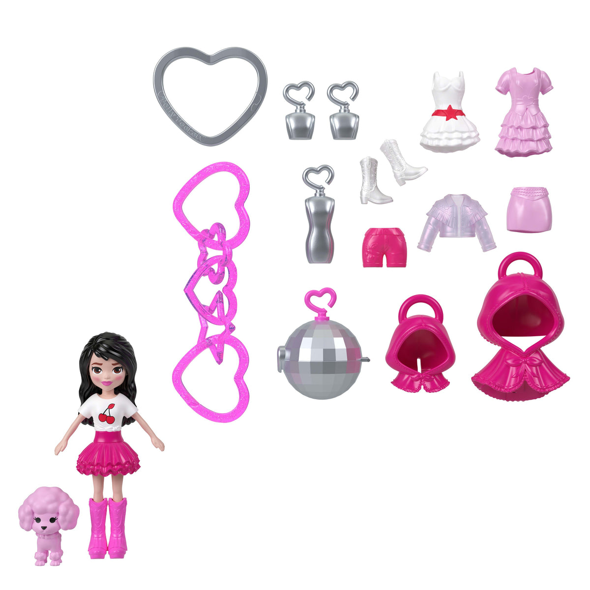 Polly Pocket | Mini set llavero Fashion Charms con muñeca
