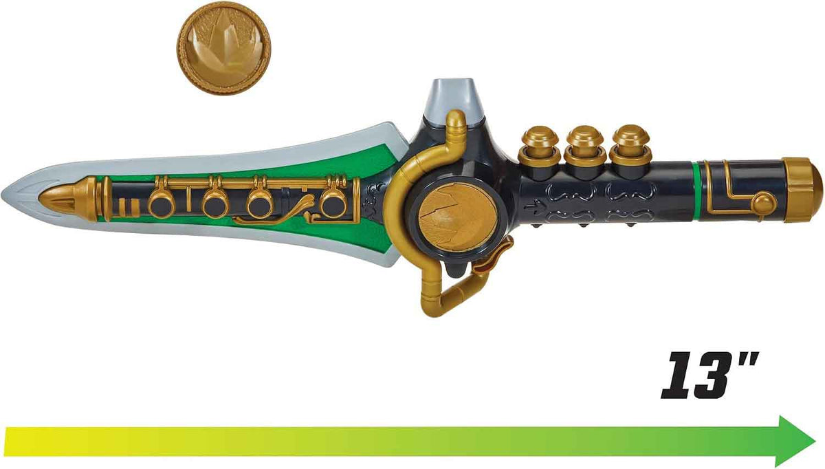Power Rangers | Daga Dragon Dagger con moneda del Ranger Verde