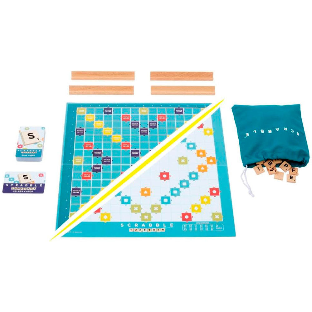 Mattel Games | Juego de mesa Scrabble con modo cooperativo Together