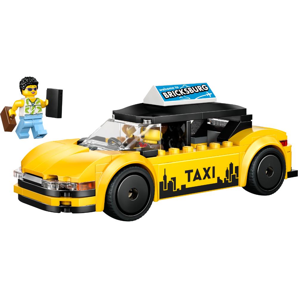 LEGO City | Taxi amarillo para construir, 122 piezas