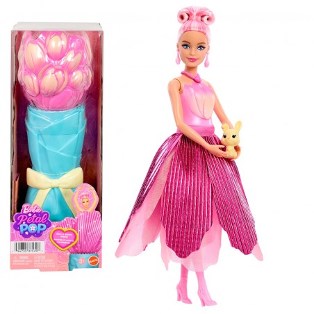 Barbie | Muñeca Petal Pop Sorpresa con conejito