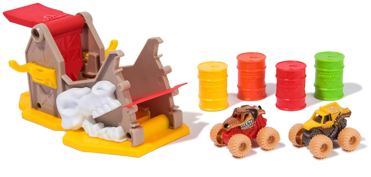Monster Jam | Mini lanzador con rampa ajustable
