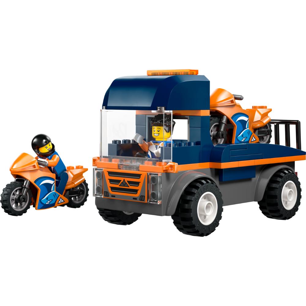 LEGO City | Camión transportador de motocicletas, 88 piezas