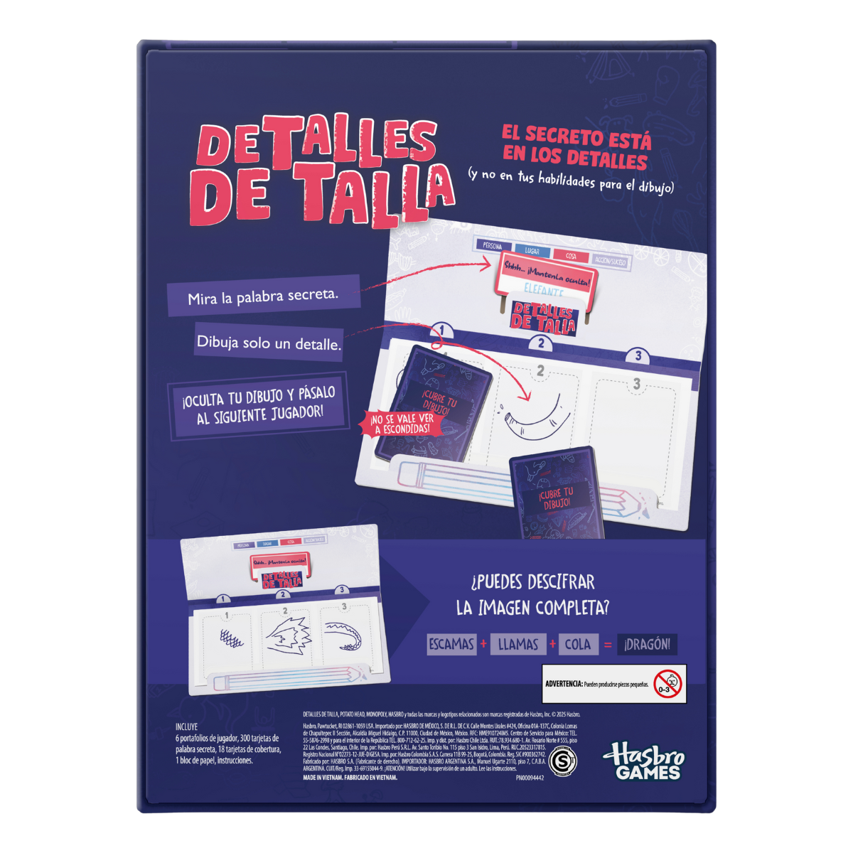 Hasbro | Detalles de Talla