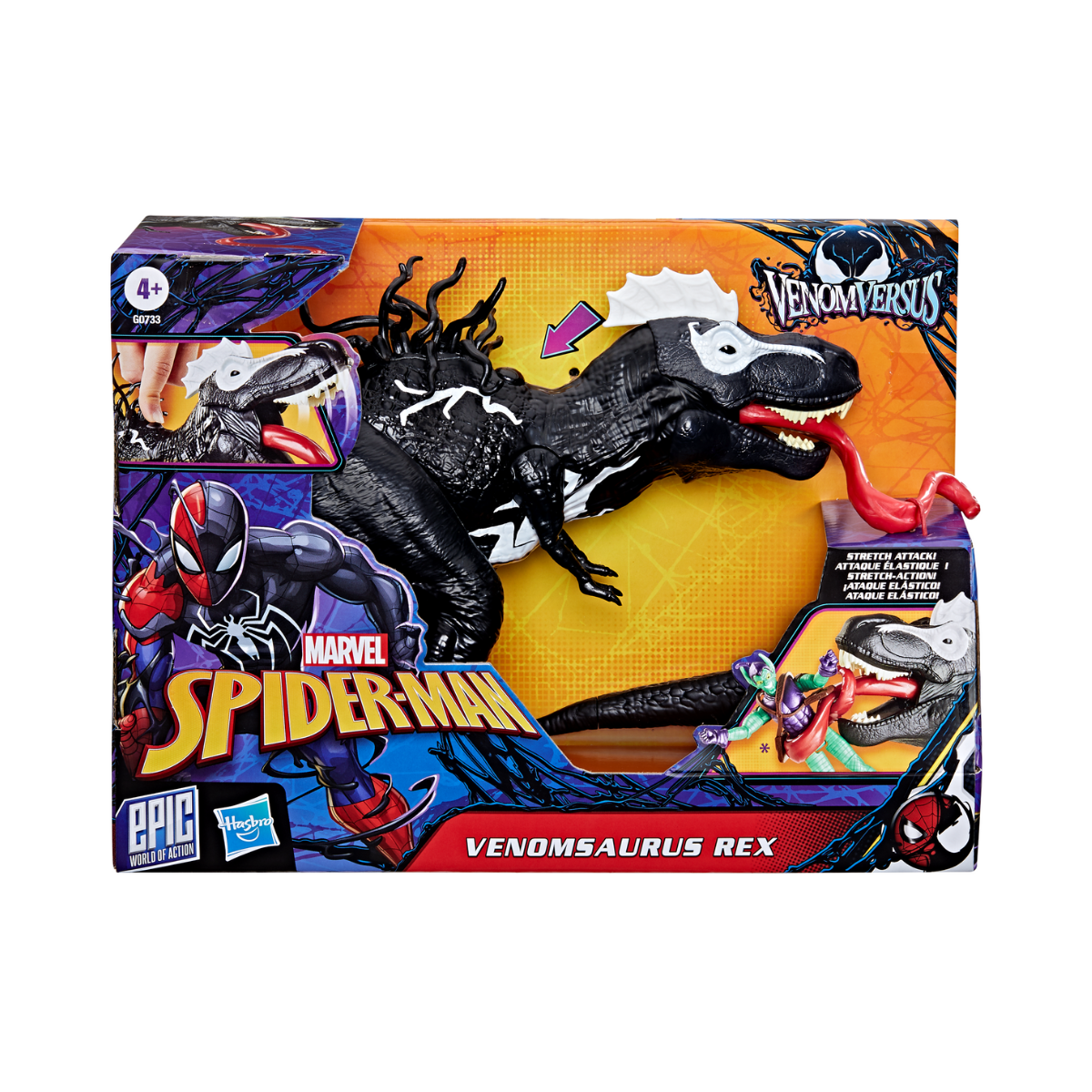 Marvel Spider-Man Epic World of Action Venom Venomsaurus Rex