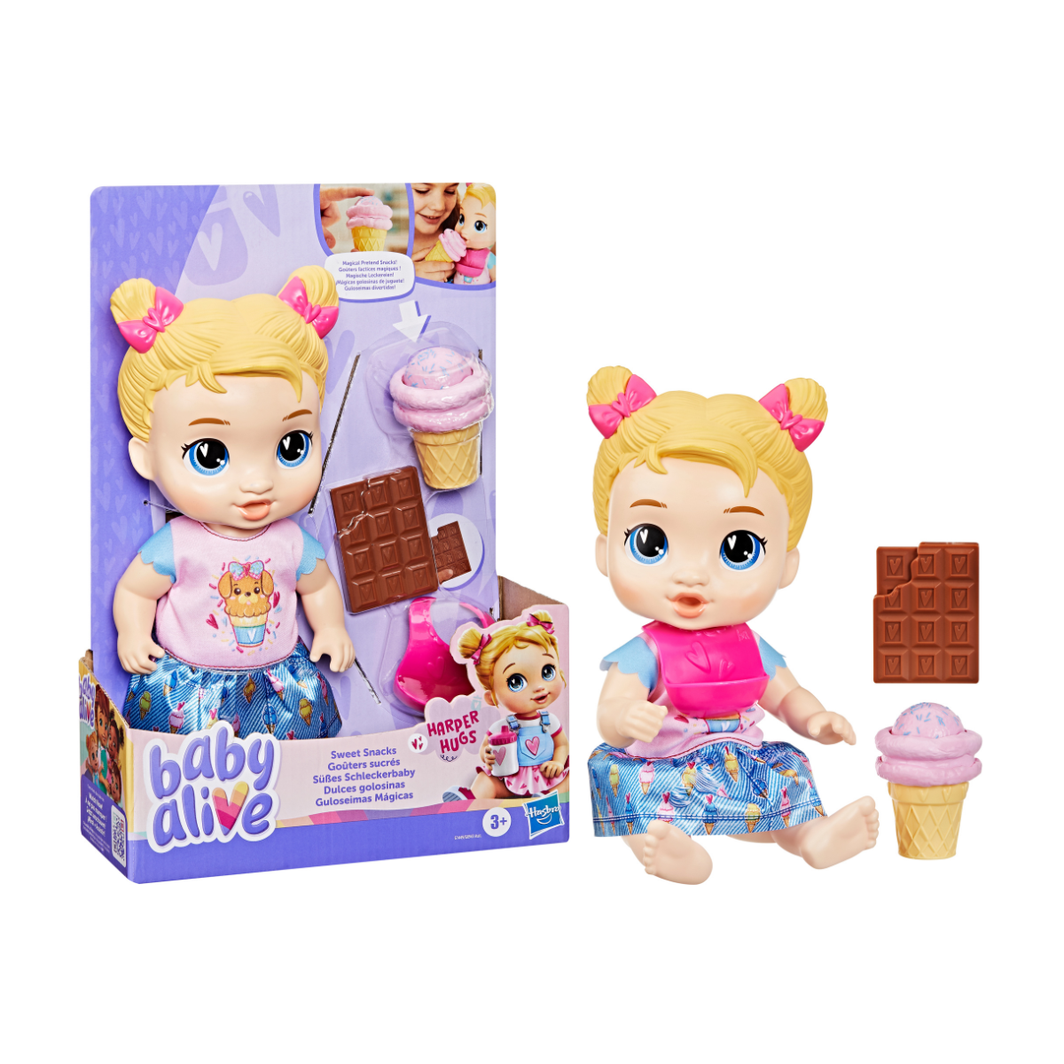 Baby Alive | Harper Hugs y sus Dulces Bocaditos
