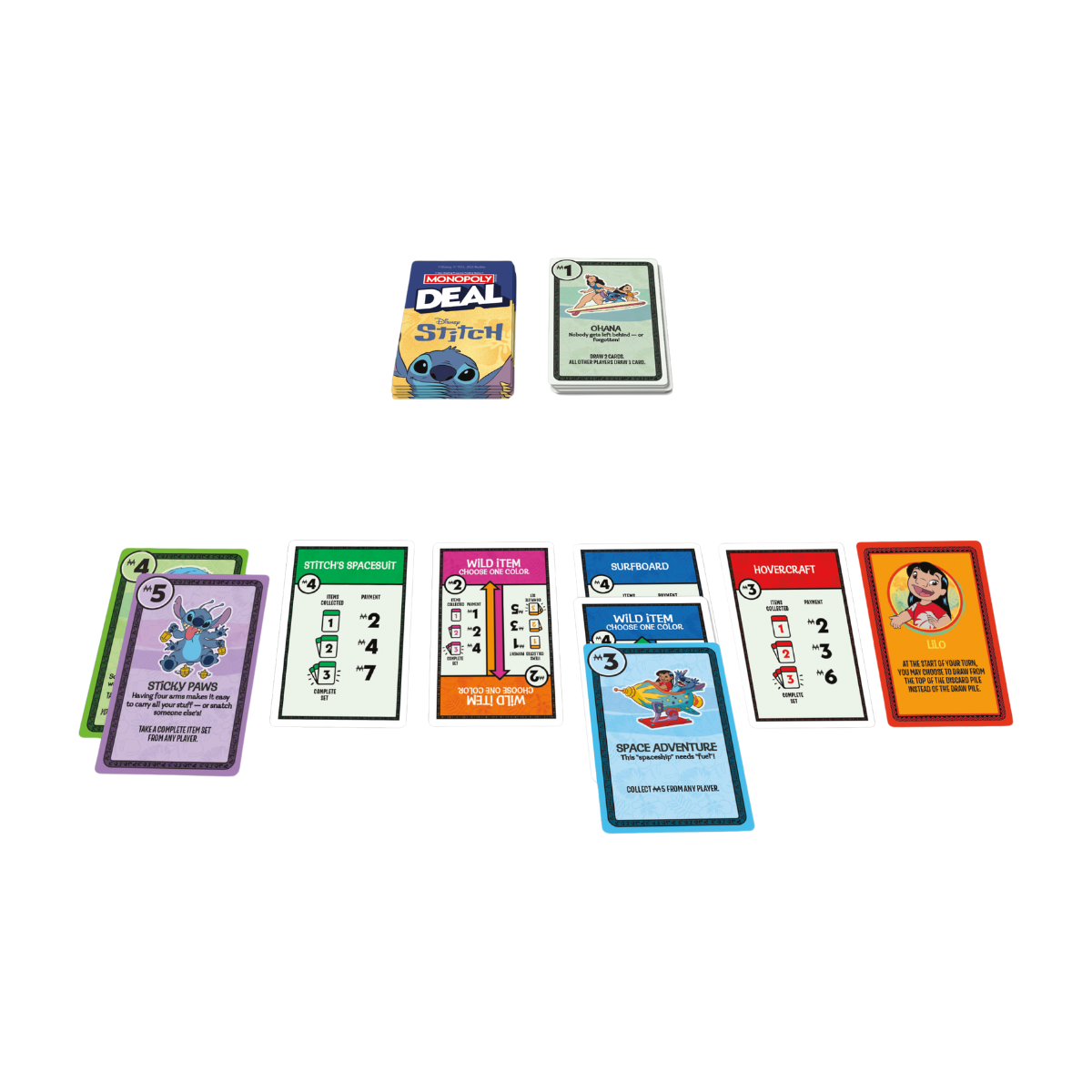 Monopoly Deal Stitch Edition
