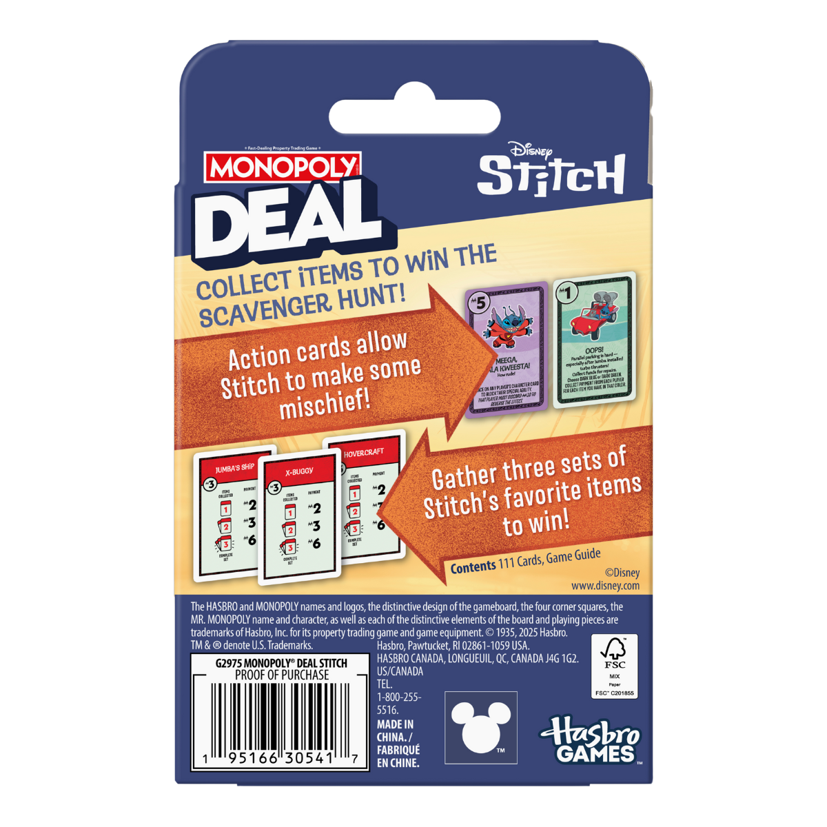 Monopoly Deal Stitch Edition