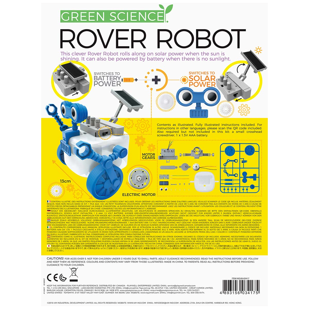 Green Science Rover Robot